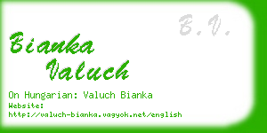 bianka valuch business card